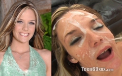 Face Before And After Cumshot - N