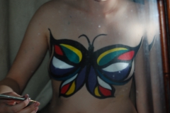 0.0 my sexy best friend painting her tits - N