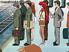 Nasty redhead sexy body anime babe gets part3