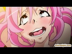 Pregnant hentai bondaged and brutally assfucked