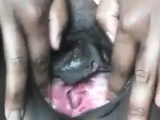 Big Black Woman Fingering Her Pussy