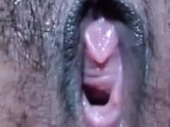 Closeup pussy fingering