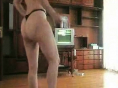 Wife plays strip WII