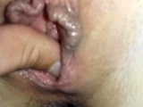 Close up pussy fingering