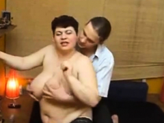 Russian couple home video, big breasts
