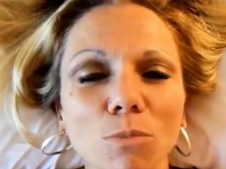 Petite mature blonde POV facial and replay