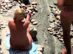 Milf nude on public beach