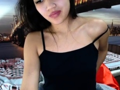 Horny asian teen solo