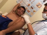 Asian sportive twink fucked in infirmary