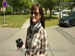 Perfect Huge Tits Euro Hottie Public Sex